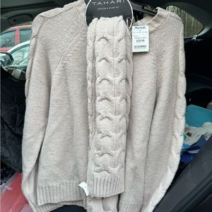 Tahari Taupe Sweater